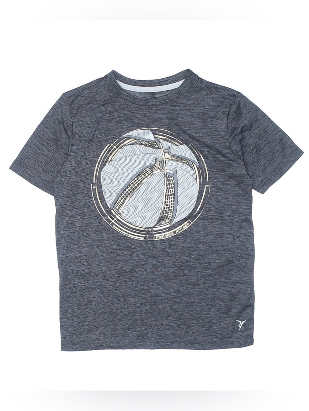 OLD NAVY Youth Boy M (8) Active Heather Gray Basketball Go-Dry Graphic Tee